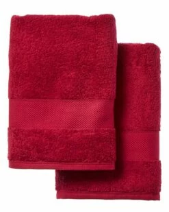 Budget 👏 Anne De Solene Anne De Solène Fuchsia Petale Set Of 2 Bath Towels Home 🛒