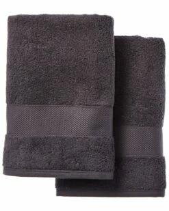 Discount ⌛ Anne De Solene Anne De Solène Poivre Petale Set Of 2 Bath Towels Home 🤩